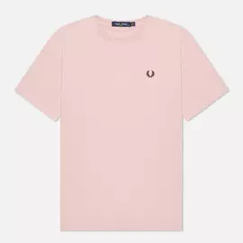 Женская футболка Fred Perry Crew Neck, цвет розовый, размер XXS