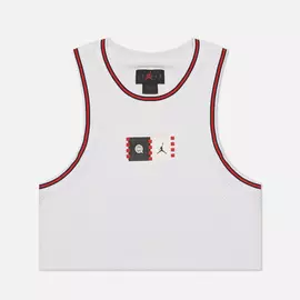 Женская футболка Jordan Essential Jersey Quai 54, цвет белый, размер M