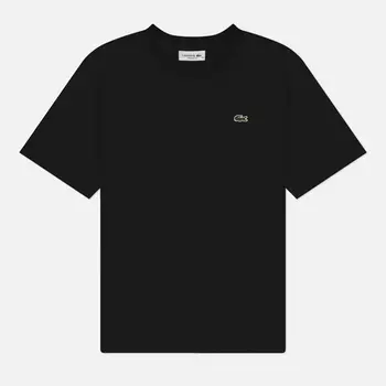 Женская футболка Lacoste Relaxed Fit Lightweight, цвет чёрный, размер L