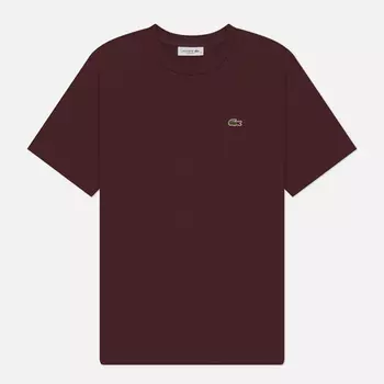 Женская футболка Lacoste Relaxed Fit Lightweight, цвет бордовый, размер M