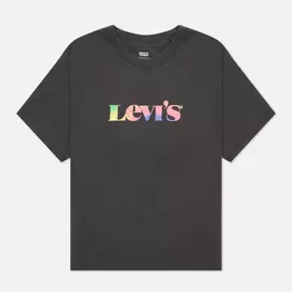 Женская футболка Levi's Graphic Varsity, цвет чёрный, размер M