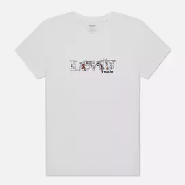Женская футболка Levi's The Perfect Graphic, цвет белый, размер S