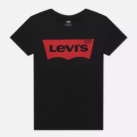 Женская футболка Levi's The Perfect Large Batwing, цвет чёрный, размер L