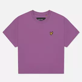Женская футболка Lyle &amp; Scott Cropped, цвет фиолетовый, размер XXS