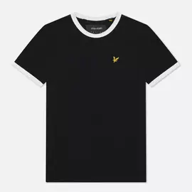 Женская футболка Lyle &amp; Scott Ringer, цвет чёрный, размер XXS