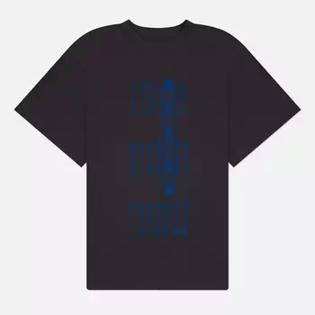 Женская футболка Maison Margiela MM6 Elongated Numeric Printed, цвет серый, размер L