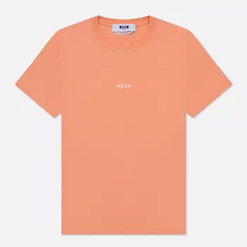 Женская футболка MSGM Script Micrologo, цвет оранжевый, размер S