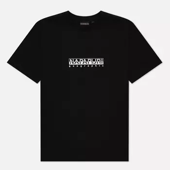 Женская футболка Napapijri Box Loose Fit, цвет чёрный, размер XS