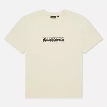 Женская футболка Napapijri Box Loose Fit, цвет белый, размер XS