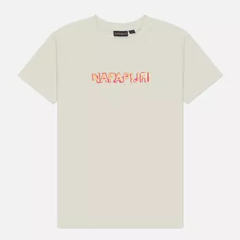 Женская футболка Napapijri Kreis, цвет белый, размер L