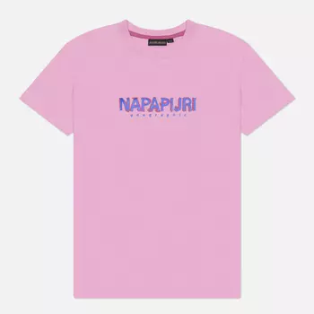 Женская футболка Napapijri Kreis, цвет розовый, размер L