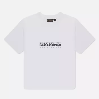 Женская футболка Napapijri S-Box 5, цвет белый, размер M