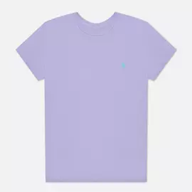 Женская футболка Polo Ralph Lauren Essential Crew Neck Embroidered Pony, цвет фиолетовый, размер M