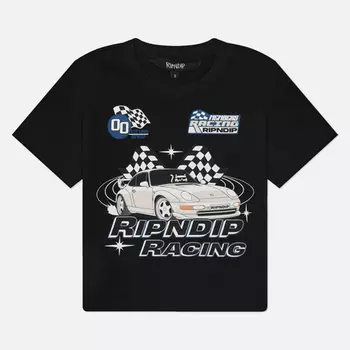Женская футболка RIPNDIP Ripnrace Cropped Baby, цвет чёрный, размер S