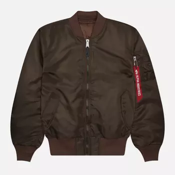 Женская куртка бомбер Alpha Industries MA-1, цвет коричневый, размер XS