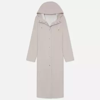 Женская куртка дождевик Stutterheim Mosebacke Long, цвет бежевый, размер L