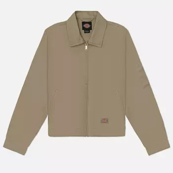 Женская куртка ветровка Dickies Unlined Cropped Eisenhower, цвет бежевый, размер S