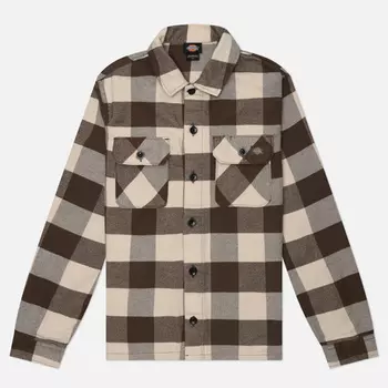 Женская рубашка Dickies New Sacramento, цвет коричневый, размер S