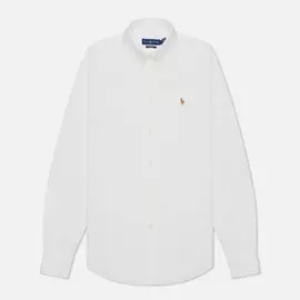 Женская рубашка Polo Ralph Lauren Kendal Washed Oxford Slim Fit, цвет белый, размер M