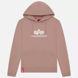 Женская толстовка Alpha Industries New Basic Hoody, цвет розовый, размер S