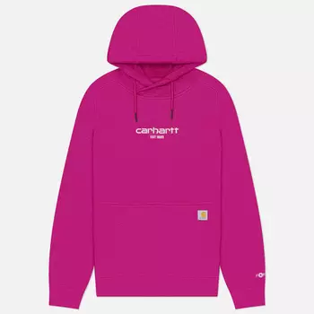 Женская толстовка Carhartt Force Relaxed Fit Lightweight Graphic Hoodie, цвет фиолетовый, размер L