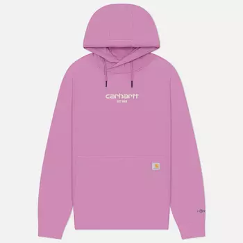 Женская толстовка Carhartt Force Relaxed Fit Lightweight Graphic Hoodie, цвет фиолетовый, размер XS