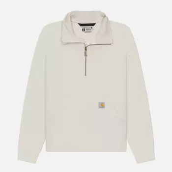 Женская толстовка Carhartt Relaxed Fit Midweight Half Zip, цвет белый, размер XS