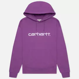 Женская толстовка Carhartt WIP W Carhartt Hooded 9 Oz, цвет фиолетовый, размер L