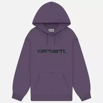 Женская толстовка Carhartt WIP W' Hooded Carhartt, цвет фиолетовый, размер XS