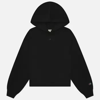 Женская толстовка Champion Tonal C Logo Fleece Hoodie, цвет чёрный, размер XS