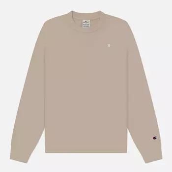 Женская толстовка Champion Tonal Small Logo Fleece Crew Neck, цвет бежевый, размер S