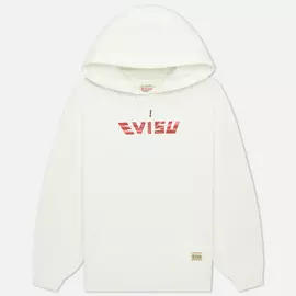 Женская толстовка Evisu Daruma Printed Daicock, цвет белый, размер M