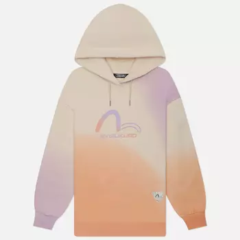 Женская толстовка Evisu Evisukuro Gradiant Flocking Printed Seagull Hoodie, цвет бежевый, размер M