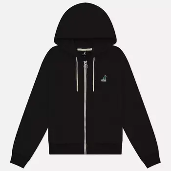 Женская толстовка Kangol Classic Logo Zip-Up, цвет чёрный, размер S