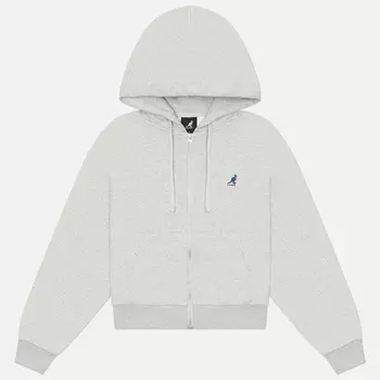 Женская толстовка Kangol Classic Logo Zip-Up, цвет серый, размер M
