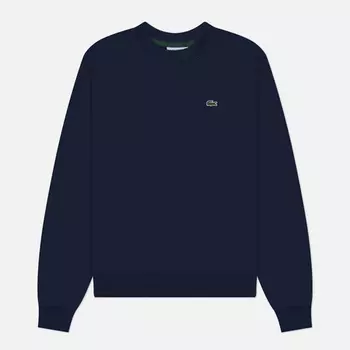 Женская толстовка Lacoste Relaxed Fit Fleece Crew Neck, цвет синий, размер XS