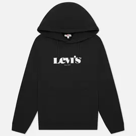 Женская толстовка Levi's Graphic Standard New Logo Hoodie, цвет чёрный, размер XL