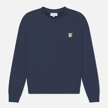Женская толстовка Maison Kitsune Fox Head Patch Regular, цвет синий, размер M