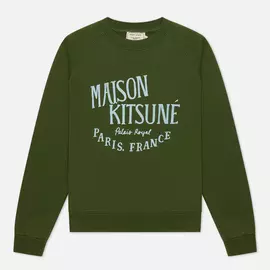 Женская толстовка Maison Kitsune Palais Royal Vintage, цвет зелёный, размер XS