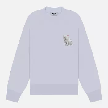 Женская толстовка MSGM Cat Sticker, цвет белый, размер XS