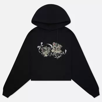 Женская толстовка MSGM Cute Cats Hoodie, цвет чёрный, размер M