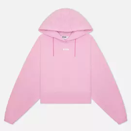 Женская толстовка MSGM Micrologo Hoodie, цвет розовый, размер S