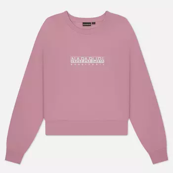 Женская толстовка Napapijri B-Box Crew Neck, цвет розовый, размер S