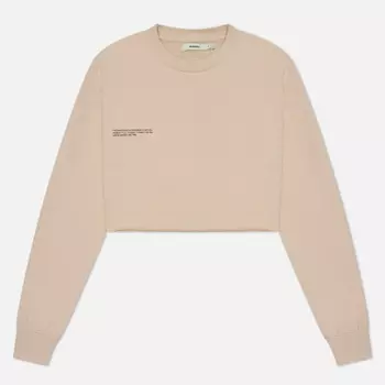 Женская толстовка PANGAIA 365 Cropped Core Extension, цвет бежевый, размер M