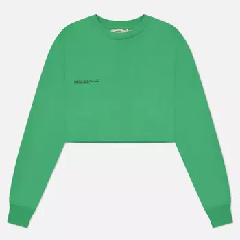 Женская толстовка PANGAIA 365 Cropped Core Extension, цвет зелёный, размер M