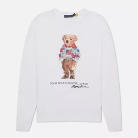 Женская толстовка Polo Ralph Lauren Bandana Polo Bear, цвет белый, размер XS