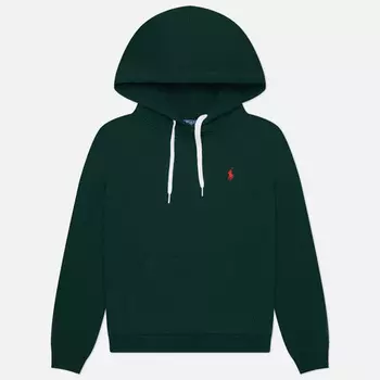 Женская толстовка Polo Ralph Lauren Embroidered Logo Hoodie, цвет зелёный, размер S