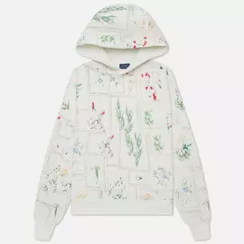 Женская толстовка Polo Ralph Lauren Floral Pacth Hoodie, цвет белый, размер XL