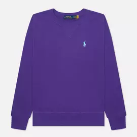 Женская толстовка Polo Ralph Lauren Polo Pony Mini Logo Featherweight Fleece, цвет фиолетовый, размер S