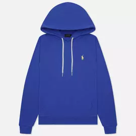 Женская толстовка Polo Ralph Lauren Polo Pony Mini Logo Hoodie Featherweight Fleece, цвет синий, размер S